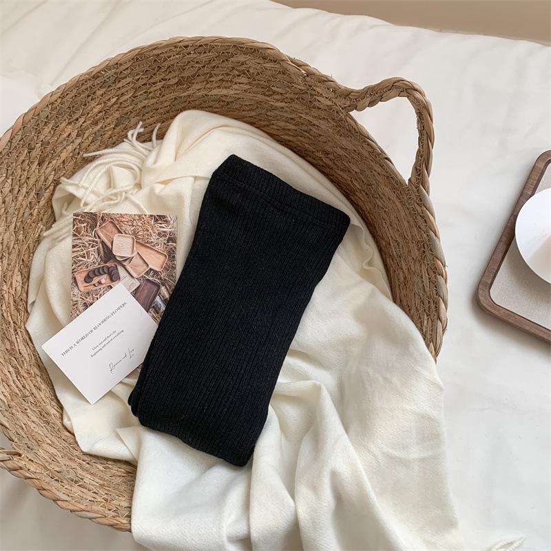 Шерстяные носки Простые вертикальные полоски Утягивающие колготки Теплые шерстяные леггинсы