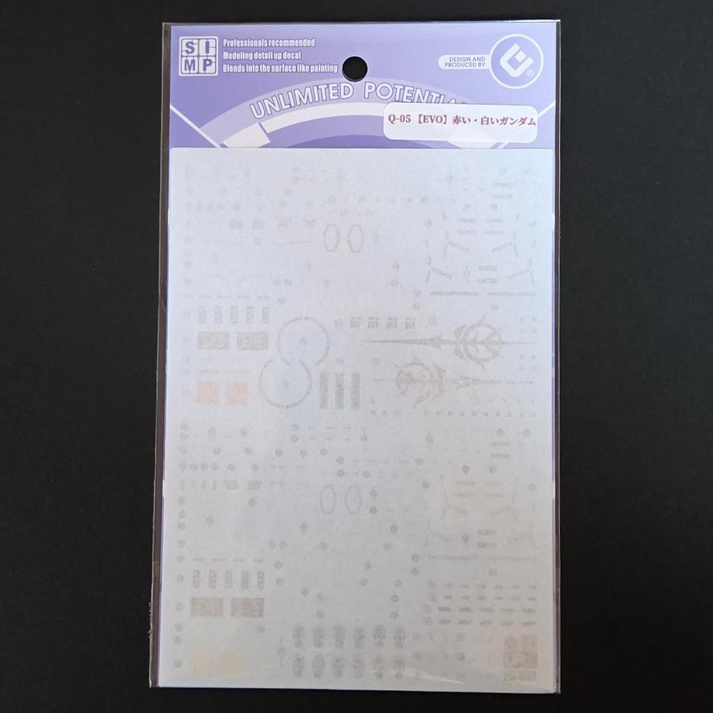 [EVO] HG 1144 Красный Гандам и Белый Гандам Эксклюзивные декали для переноса водой Флуоресцентные детализированные наклейки-слайдеры для воды [Б/У]