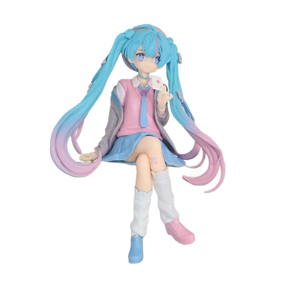 Аниме Хацунэ Мику Костюм Любви Куртка Каваи Фигурка Действия ПВХ Кукла Модель Игрушки ornament Украшение для Рабочего Стола Рождественский Подарок