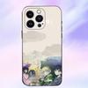 Epc O-Omori мультяшный чехол для телефона для iPhone 16,15,14,13,12,11 Plus,Pro Max,XS,X,XR,SE,Mini,8,7, Мягкий силиконовый черный чехол