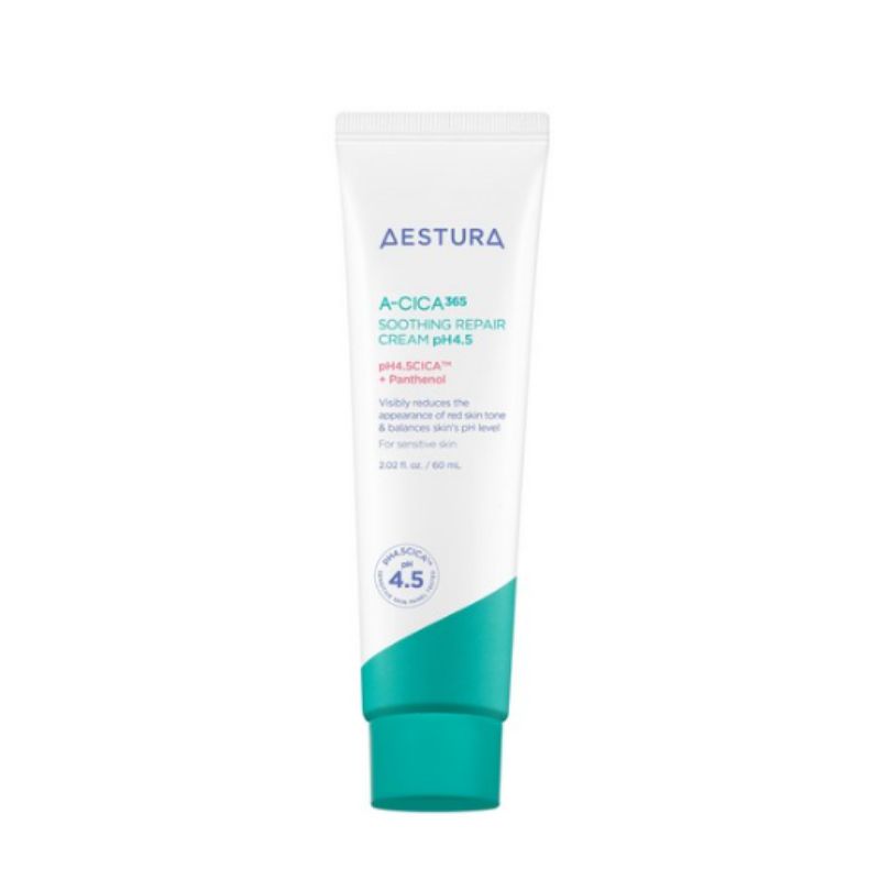 AESTURA A-Cica 365 Repair Cream pH 4.5 60ml – Soothing Barrier Repair Moisturizing Face Cream