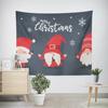 Рождественский новогодний узор с оленьими санями, гобелен для гостиной, дивана, салона автомобиля, декоративный гобелен