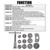 12 шт./13 шт. набор инструментов для поршневого компрессора, суппорт дискового тормоза автомобиля, прочный и надежный, удобный, 1 комплект, перемотка заднего тормоза