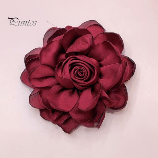 10 см розовая ткань цветок аксессуар женский универсальный корсаж заколка для волос костюм с лацканами одежда сумки DIY корсаж