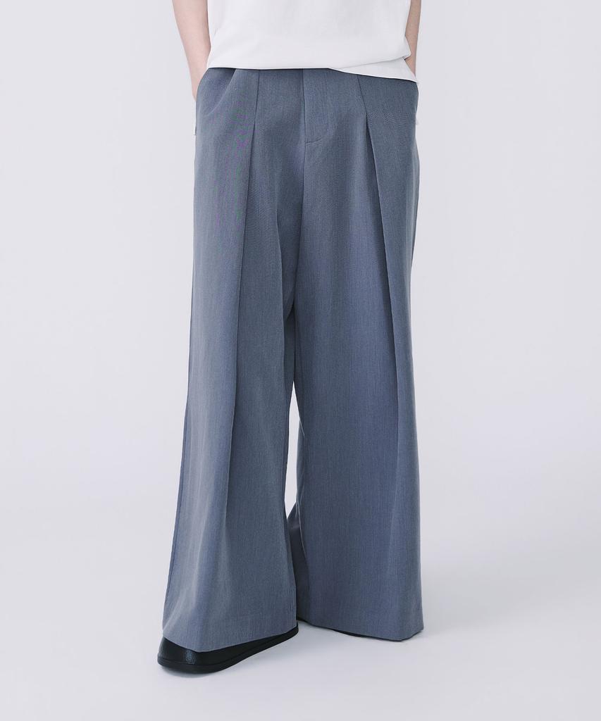 TEN PAST SEVEN Wide Tuck Slacks (2 Colors)