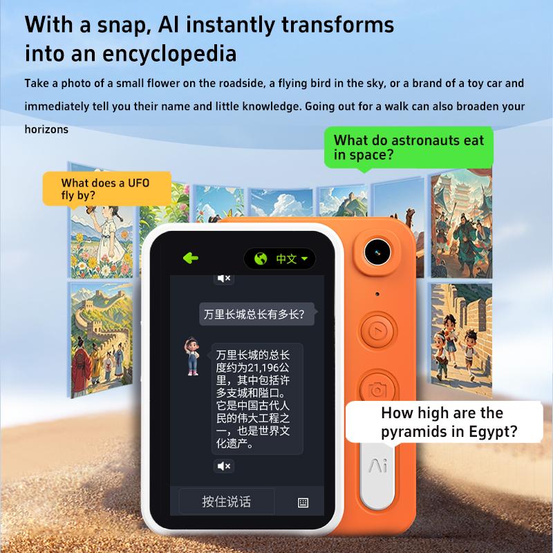 Ai Toys Learning Machine Android Ai Camera Educational Kids Learning Toys for Kids Learning Materials Ai Device Video Call