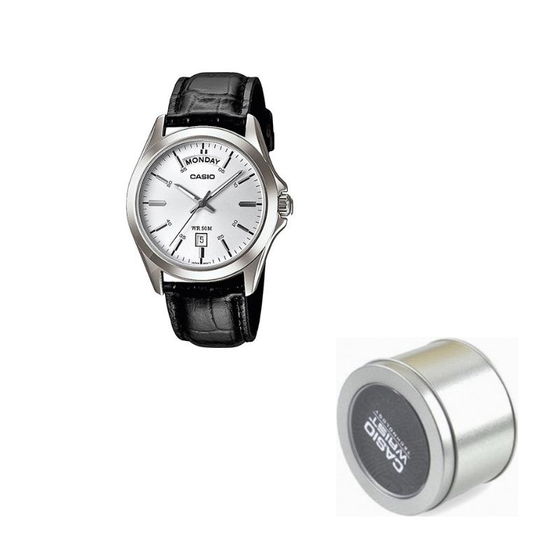 Casio Серия STANDARD Модные Повседневные 50 м Водонепроницаемость Кварцевый Механизм Искусственная Кожа Кожаный Ремешок Японские и Корейские Часы Мужские;s MTP-1370L-7A