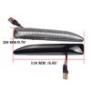 For BMW 7 Series (E65/E66/E67/E68) 2001-2008 63137164757 Car Fender Side Marker Repeater Lights Dynamic LED Turn Signal Lamp