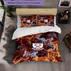 West Ham United Football 3 Piece Bedding Set Soft Duvet Cover Set with Pillowcases Printed Bedroom Decor Set for Home