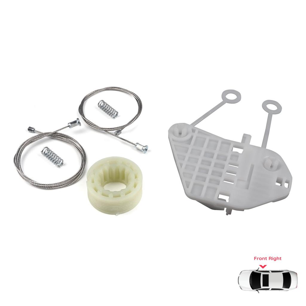 BWR789 Power Window Regulator Repair Set Right for Smart Fortwo MK1 450 1998-2007 2/3-Door Coupe Cabrio Convertible C0002702V001