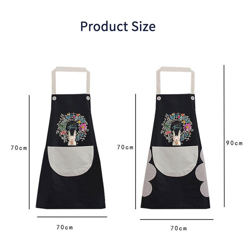 Кухонный фартук женский домашний милый кулинарный водонепроницаемый маслостойкий фартук с пятнами