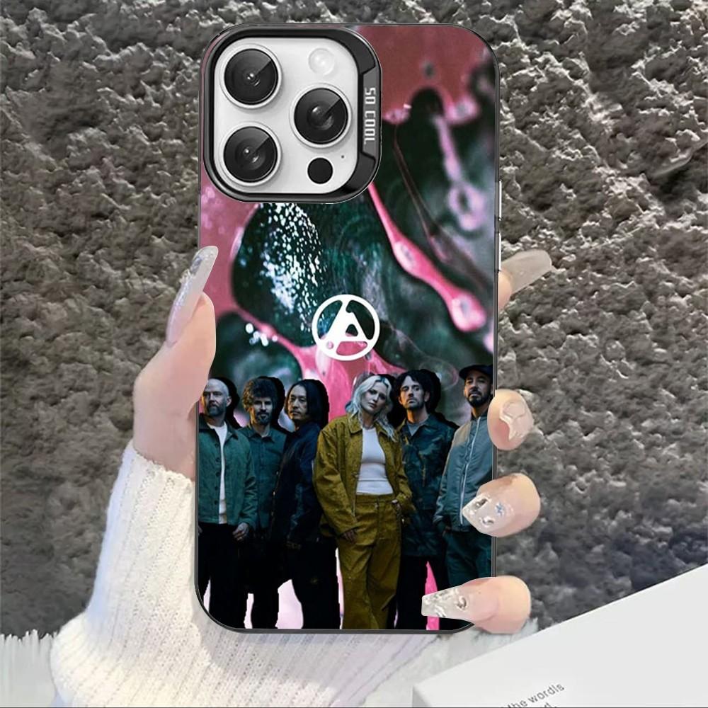 Чехол для телефона L-Linkin Meteora P-Park для iPhone 16 15 14 13 12 11 Pro Max X XR XSMAX 8 7 Plus Матовый Ударопрочный Задний Чехол