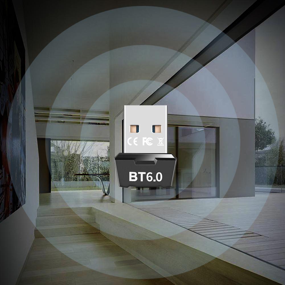 BT 6.0 Adapter USB BT 6.0 Dongle Plug & Play Wireless BT Transmitter Receiver for PC Speaker Wireless Mouse Keyboard