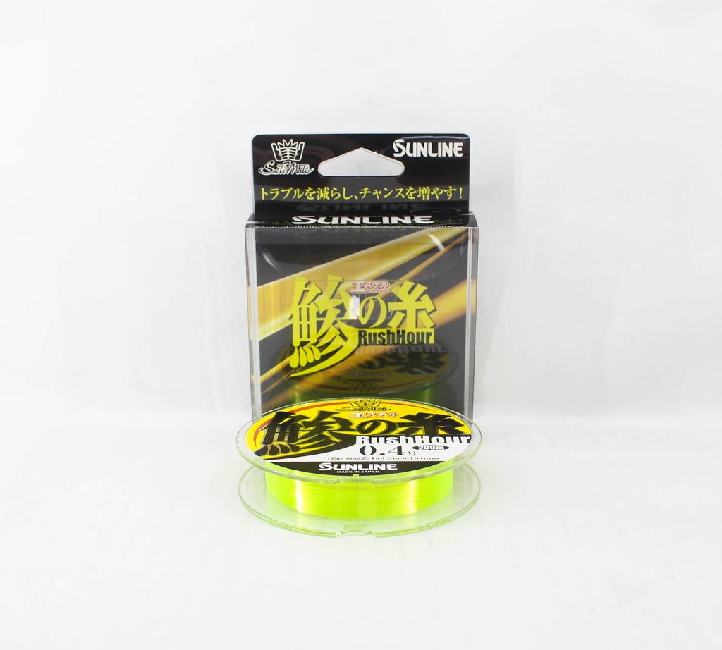 Sunline Ester Line Rush Hour 200M HG, размер 0,4 2 фунта, желтый (6169)