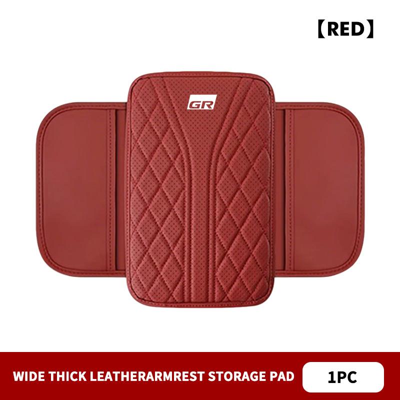 For Toyota Car Armrest Box Pad Leather Armrest Mat Auto Storage Accessories GR Sport Camry Prius Auris Crown Yaris Corolla CHR