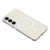 For Samsung Galaxy S24 Crystal Clear Case Compatible with MagSafe Hard PC Phone Cover