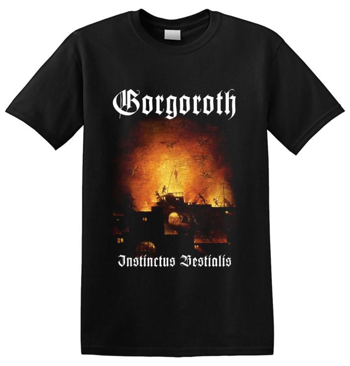 GORGOROTH - Футболка 'Instinctus Bestialis Белый Логотип'
