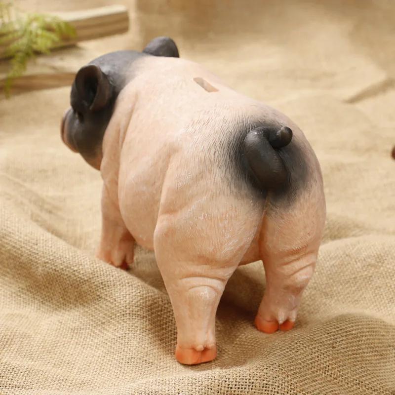 Украшение для дома, супер большая емкость, трехцветная, супер милая свинья-копилка, поделки из смолы, украшения, детские подарки, копилка