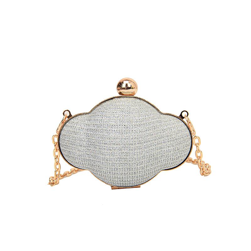 Bags Bag 2025 New European and American Fashion Rhinestone Foreign Style Mini Lipstick Bag Women's Chain Messenger Dinner Bag