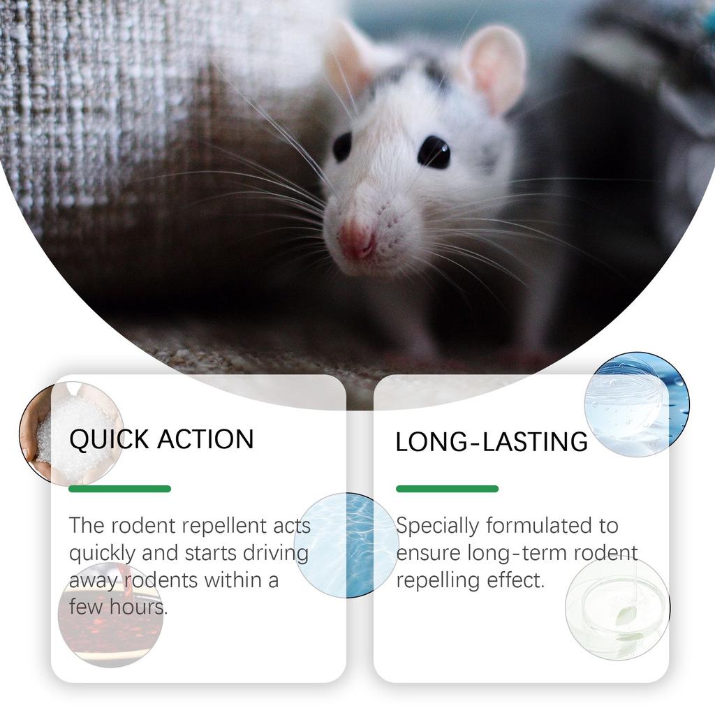 Спрей для удаления крыс со вкусом мяты для уличного сада Спрей для удаления крыс, 150 мл