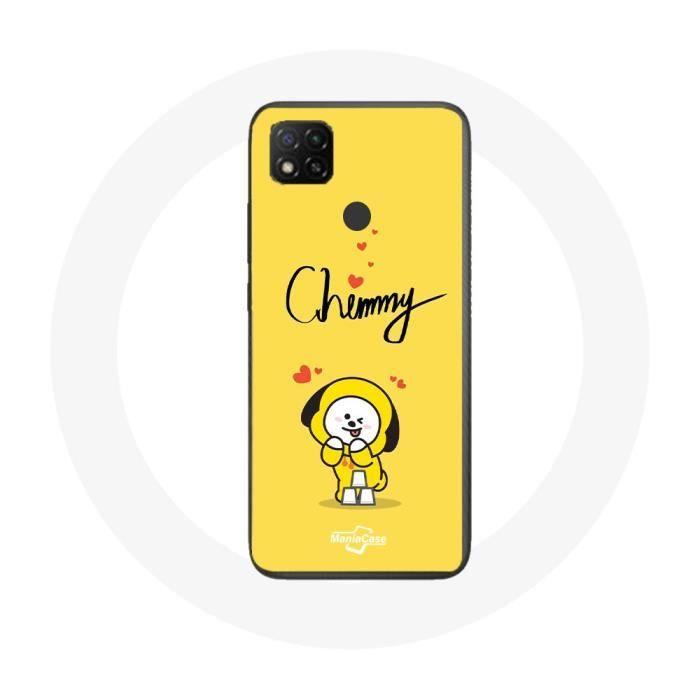 Coque pour Xiaomi Redmi 9C BTS Bangtan Garçons BT21 Chimmy Jimin Fond Jaune