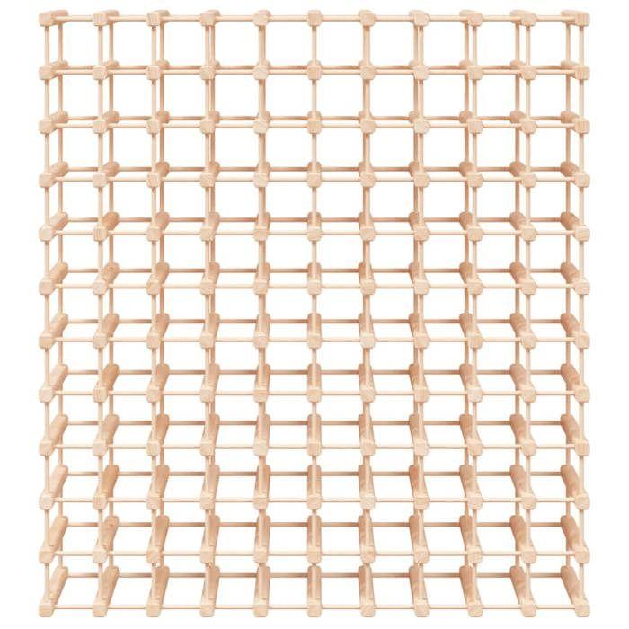VidaXL Casier à vin pour 120 bouteilles 112,5x23x123,5 cm pin massif 353754