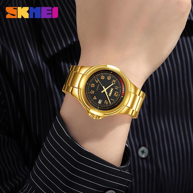 Men's Watch Alloy Stainless Steel Waterproof Men's Watch Fashion Small Dial Men's Quartz Watch