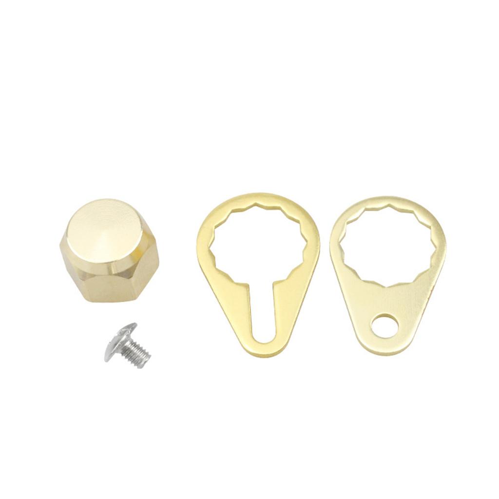 Комплект фиксирующих пластин для ручки рыболовной катушки, колпачки для винтов и гаек, фиксирующая пластина из алюминиевого сплава, крышка подшипника