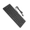 Проводная мини-клавиатура японского производства с интерфейсом USB, настольная, беззвучная, ультратонкая, 78 клавиш, компьютерные принадлежности