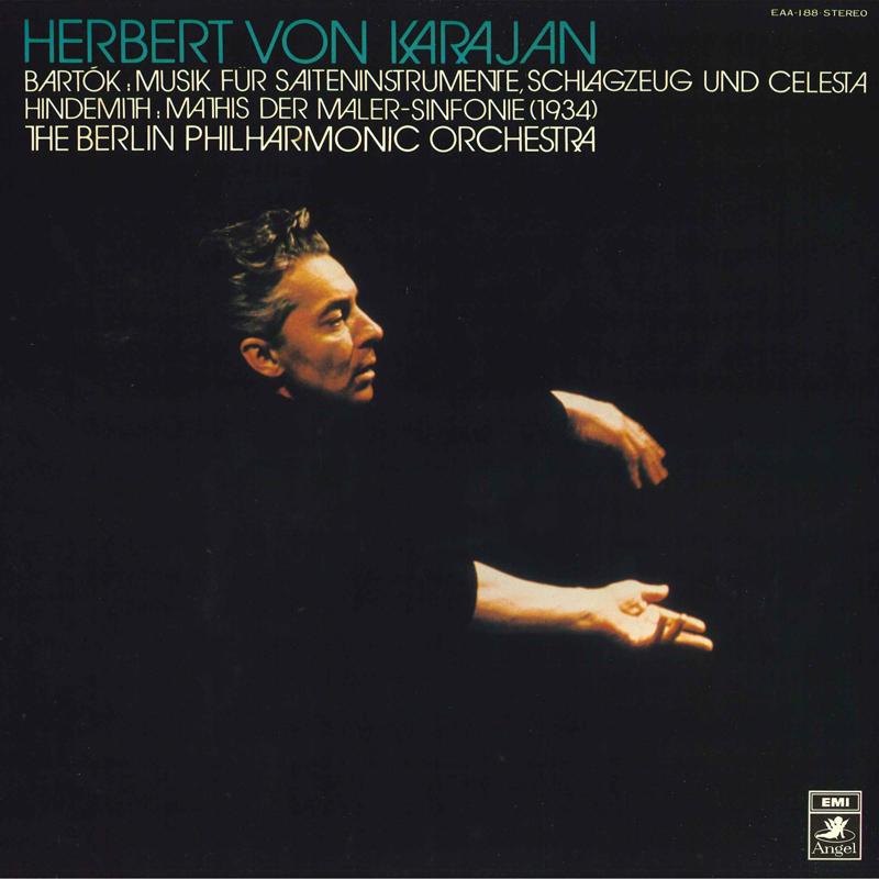 LP Record HERBERT VON KARAJAN BERLIN PHILHARM - Bartok Musik Fur Saiteninstrumente, EAA188 ANGEL Japan Classical Used