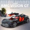 1:24 AMG Vision GT Speed and Furious Alloy Car Model Die-cast Toy with Sound and Light Vehicle Tabletop Ornaments Decorative Toys Children Boys Gift