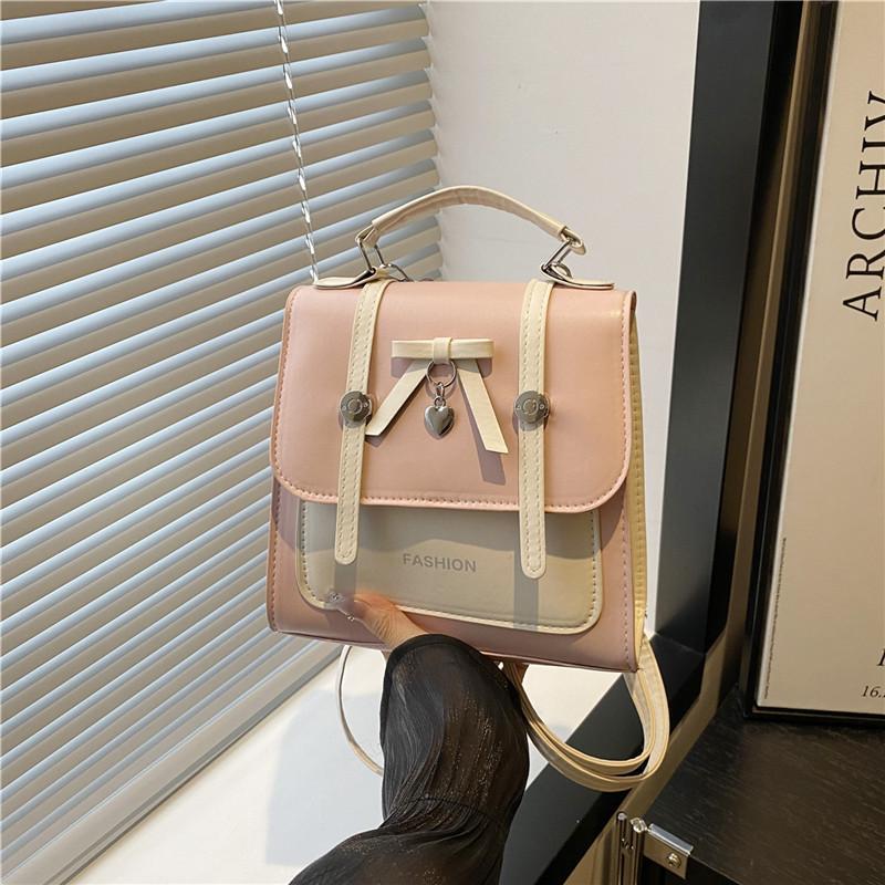 Retro College Style Backpack For Women Pu Material Casual Daily Use With Durable Design