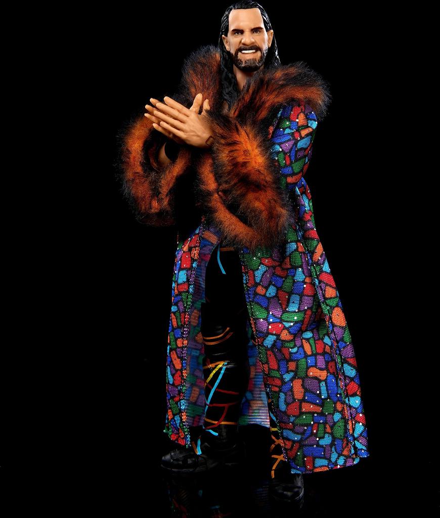 Mattel Фигурка WWE Seth Rollins Ultimate Edition со сменными реалистичными аксессуарами, шарнирная, детали, 6 дюймов