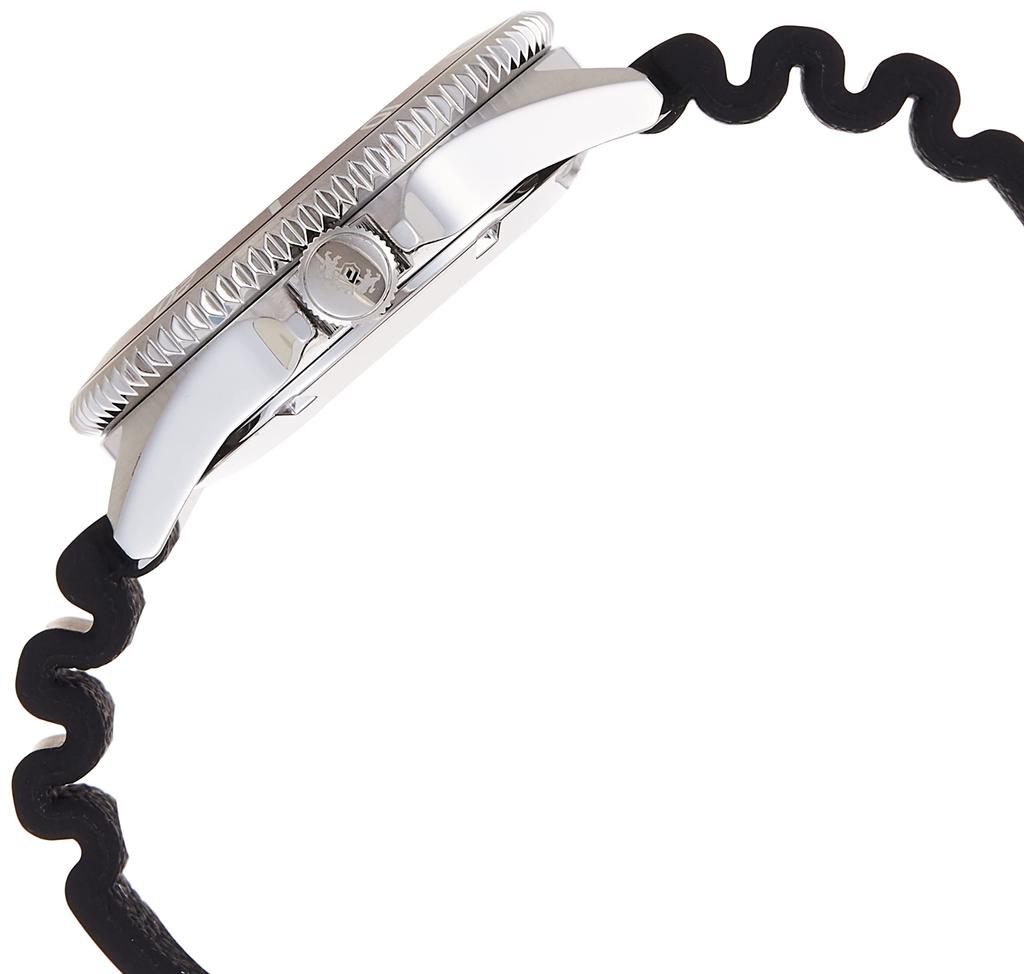 Orient Японские резиновые часы Kanno с автоматическим/ручным заводом, черный/красный ремешок.