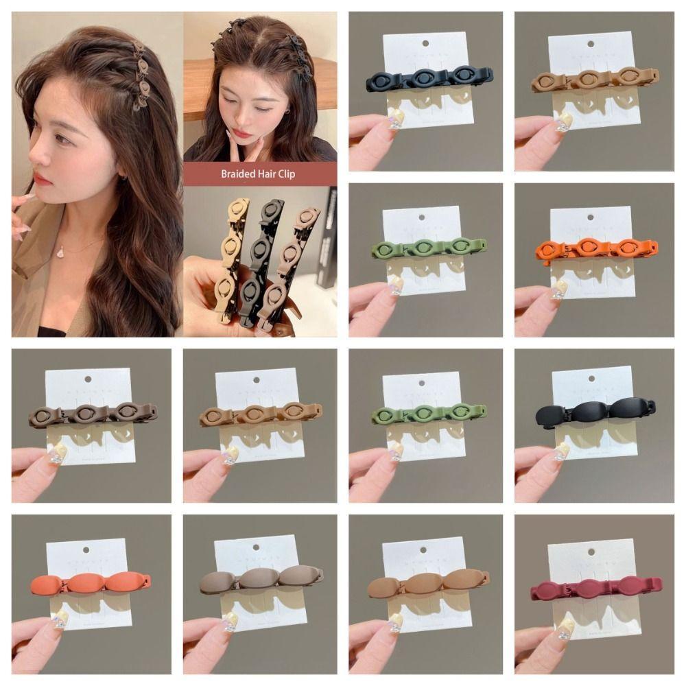 Korean Style Duckbill Clip Plastic Bangs Clip Simple Braided Hair Clip Female/Girls