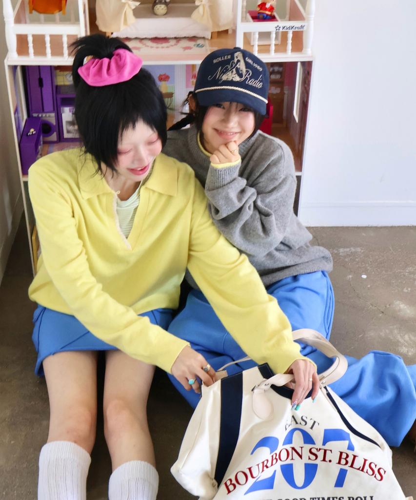 KIKOZY Sofa Shell Collar Knit_Yellow