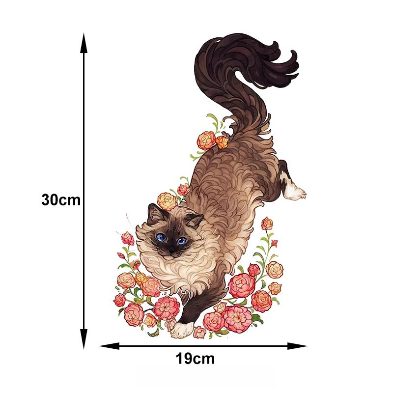 T286 # милый кот Наклейка на стену Ванная Комната Декор для туалета Гостиная Шкаф украшения дома наклейки украсить самоклеящаяся фреска