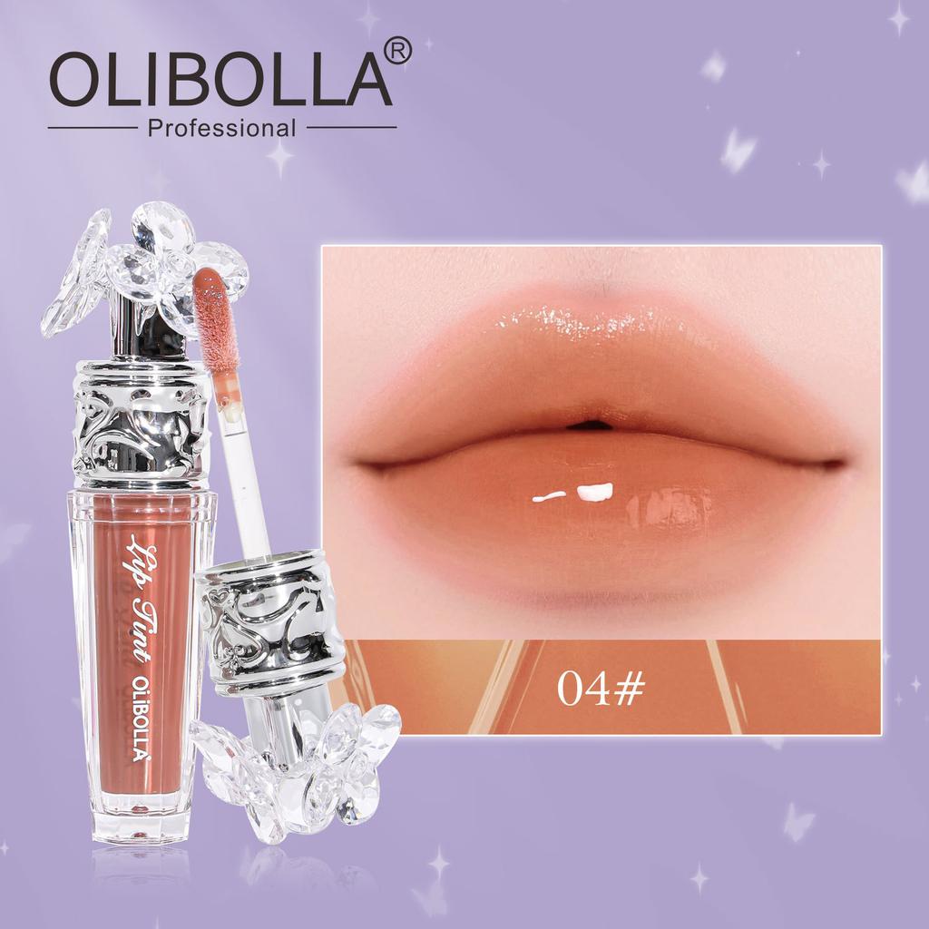 Crystal Flower Lip Glaze Glass Hydrating Plumping Lip Gloss