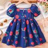 Модное платье для девочек, летнее детское милое платье принцессы-суперфеи