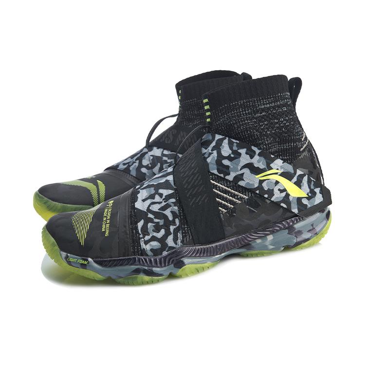 Li Ning Ranger Текстиль, Синтетическая кожа, TPU Амортизация Скользкая Устойчивая к истиранию Высокие Тренировочные кроссовки AYAP015-6