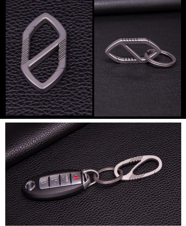 Мужской высококачественный брелок-подвеска из титанового сплава