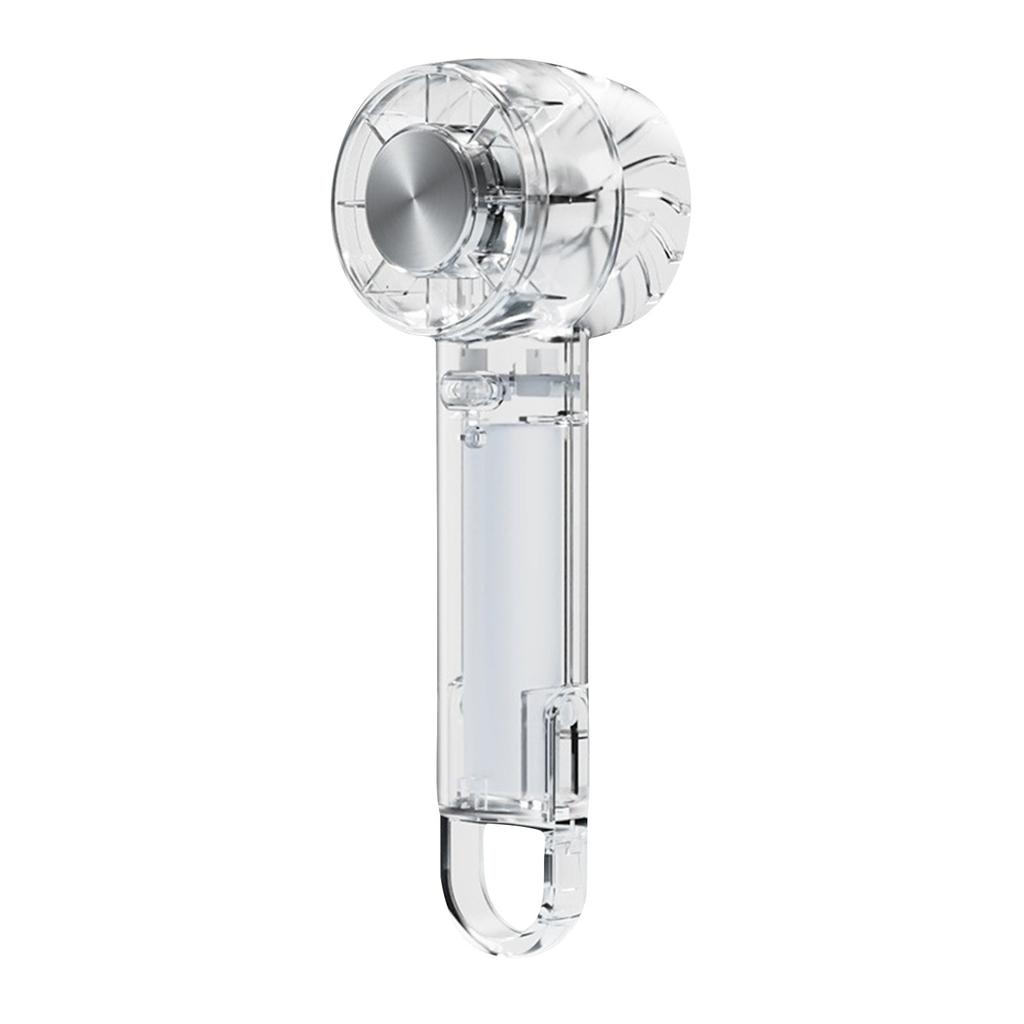 Ice Handheld Fan Transparent Long Battery Life New Portable Fan With Hook