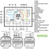 TUYA WIFI/RS485 Modbus RTU Программируемый термостат для управления 2/4-ходовым клапаном Отопление/Охлаждение HVAC Воздушная система 24В/220В