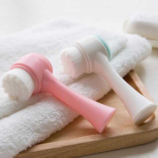 Силиконовая щетка для чистки лап питомца, щетка для мытья лап собаки, массажная щетка, двусторонняя щетка для ухода за питомцем для здоровой шерсти и когтей