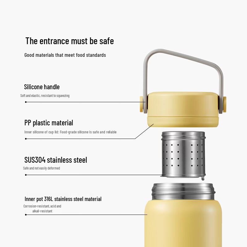 Buydeem Tea Infuser Thermos Bottle