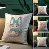 Cute Cure Animal Angry Pillow Case Comfort Sofa Bed Silky elegant Invisible zipper Decorative cushion cover