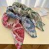 Thin High-End Versatile Silk Scarf Women'S Xiaoqing Scarf Fashion Travel Photography Decorative Square Scarf