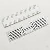 3D Metal Car Sticker Letters SHE LBY Logo Emblem Fender Door Rear Trunk  Accessories