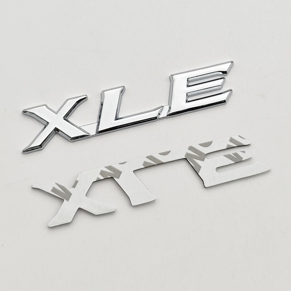 3D Metal Car Sticker Letters Logo XLE Emblem Rear Trunk RYFGH6 Badge for Toyota Sienna RAV4 Corolla Camry Highlander Accessories