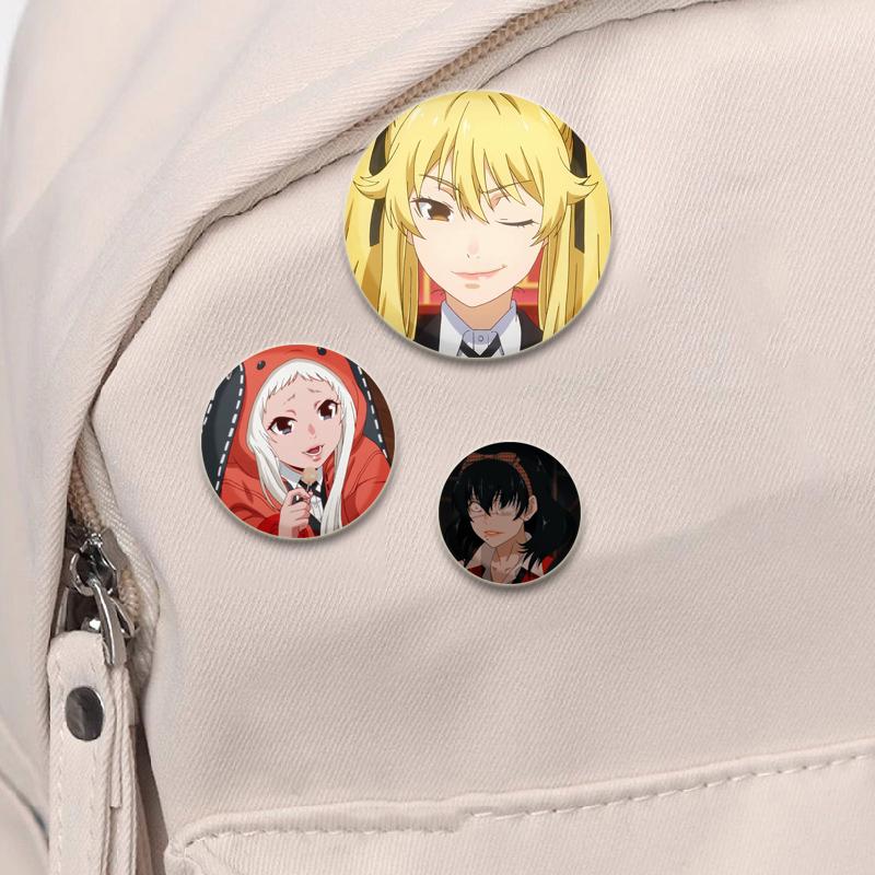 32/44/58 мм аниме Kakegurui Брошь ручной работы булавка мультяшная фигурка Юмэко Джабами значок мультяшный косплей значок для рюкзака Декор ювелирные изделия подарки